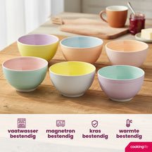 Cookinglife Suppenschalen / Schalen Pastel Harmony ø 14 cm - 6 Stück
