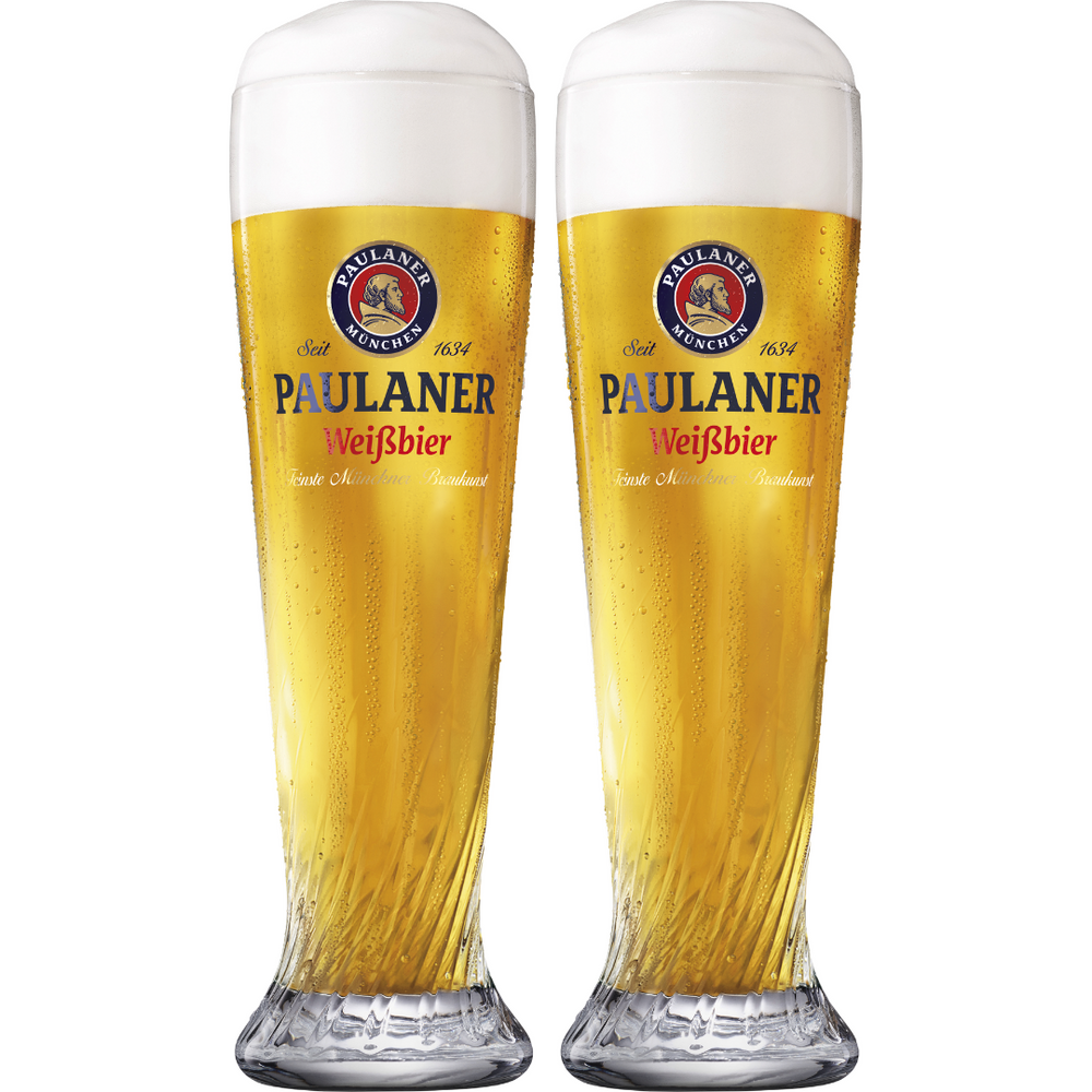 Paulaner Bierglas Weizen - 500 ml - 2 Stück