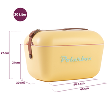 Polarbox Kühlbox mit Schultergurt - Gelb Cyan - 20 Liter