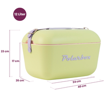 Polarbox Kühlbox mit Schultergurt - Lime Lilac - 12 Liter
