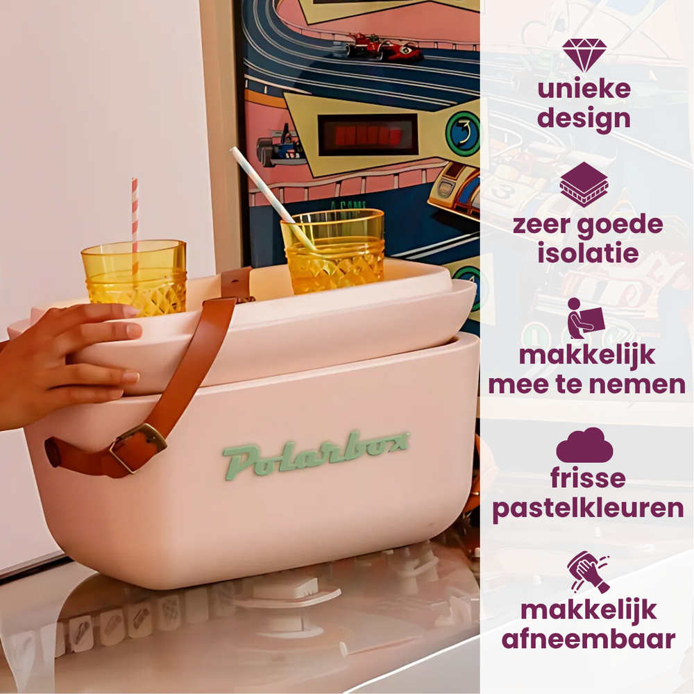 Polarbox Kühltasche mit Schultergurt - Nude Olive Green - 12 Liter