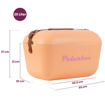 Polarbox Kühlbox mit Schultergurt - Orange Sorbet - 20 Liter