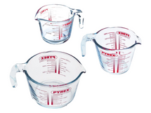 Pyrex Messbecher Set Classic Prepware (250 ml, 500 ml & 1 Liter) - 3-teilig