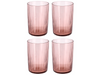 Bitz Wasserglas Kusintha Rosa 280 ml - 4 Stücke