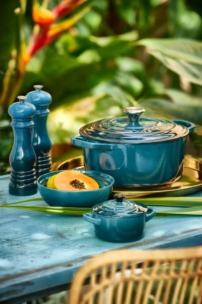 Le Creuset Mini Pfeffer- und Salzset Deep Teal 12 cm