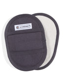 Le Creuset Topflappen Grau 18 x 13 cm - 2 Stück