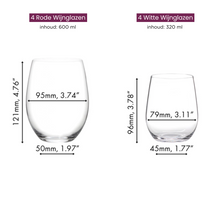 Riedel Weingläser Set O Wine - 620 ml - Zahle 6 und bekomme 8
