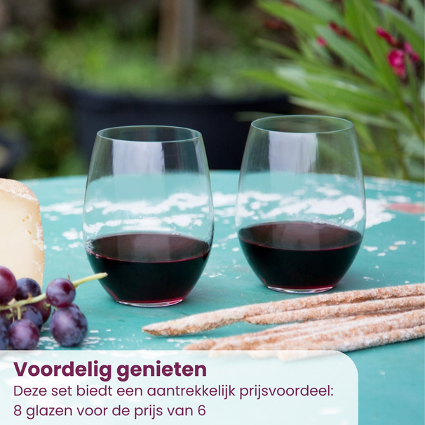 Riedel Rote Weingläser O Wine - Cabernet / Merlot - 8 Stücke