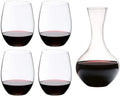 Riedel Rotweinglas-Set O Wine – 4-teilig mit Syrah-Dekanter