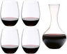 Riedel Rotweinglas-Set O Wine – 4-teilig mit Syrah-Dekanter