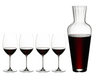 Riedel Weinglas-Set – Rotweingläser – Veritas – Cabernet/Merlot + Weindekanter