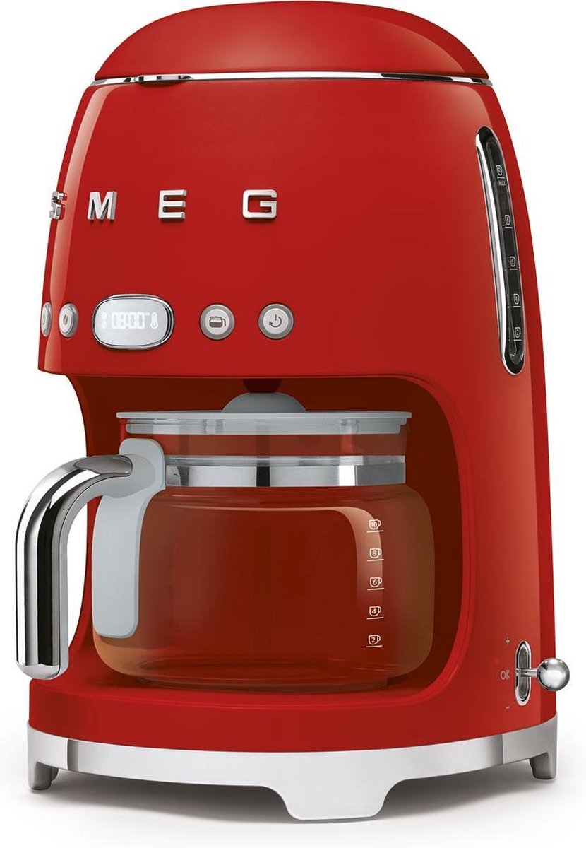 SMEG Kaffeemaschine – 1050 W – rot – 1,4 Liter – DCF02RDEU