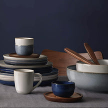 ASA Selection Tasse und Untertasse Saisons Denim 90 ml