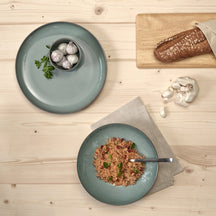 ASA Selection Geschirrset Saisons - Eucalyptus - 18-teilig / 6 Personen - 6 Speiseteller, 6 Schalen und 6 Frühstücksteller