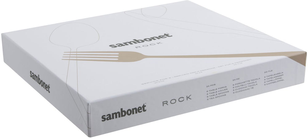 Sambonet Besteckset Rock Gold 24-teilig