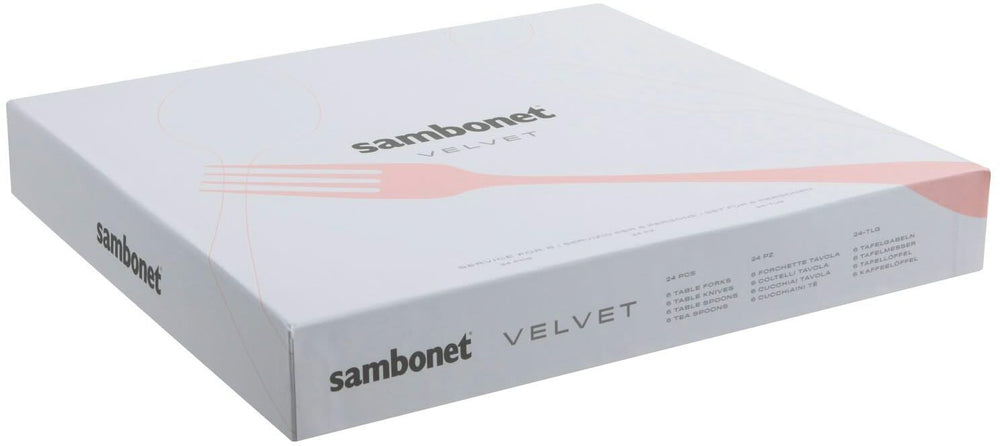 Sambonet Besteckset Velvet Edelstahl 24-teilig