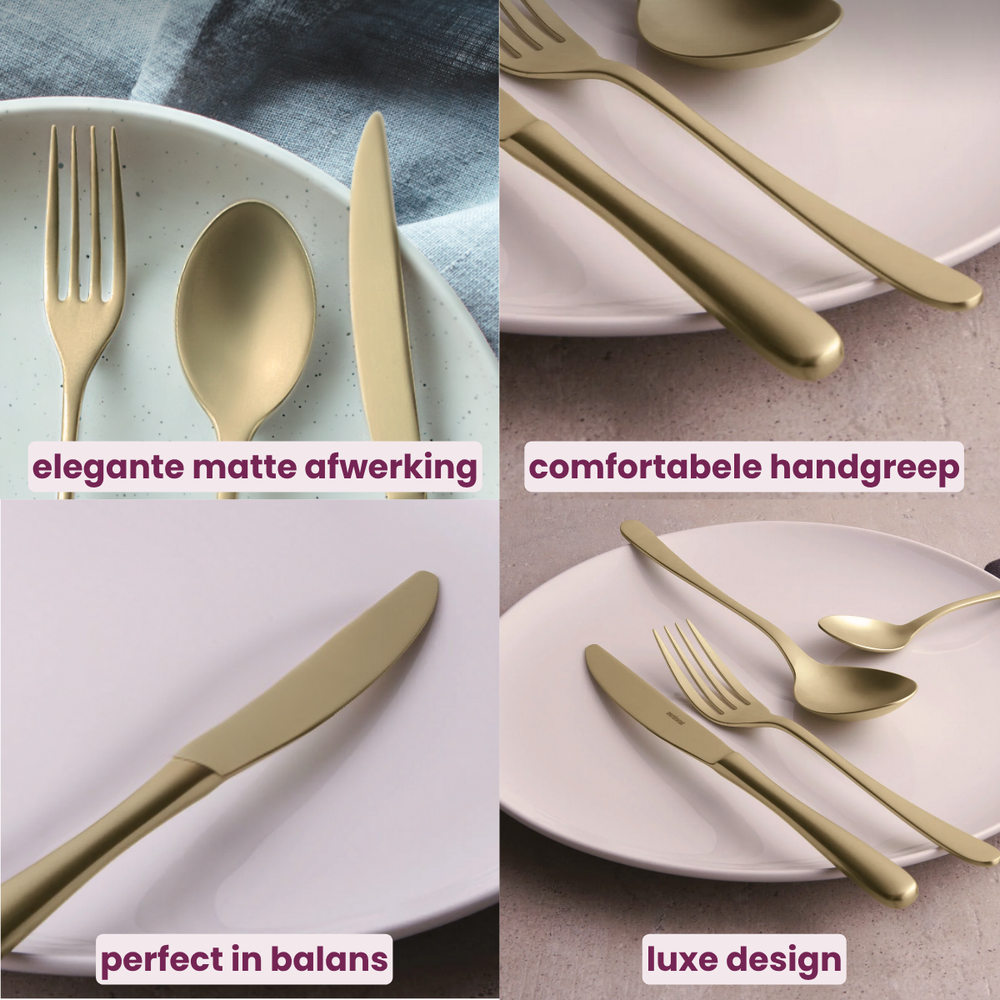 Sambonet Besteckset Taste Mirror - RVS - 4-teilig / 1 Person