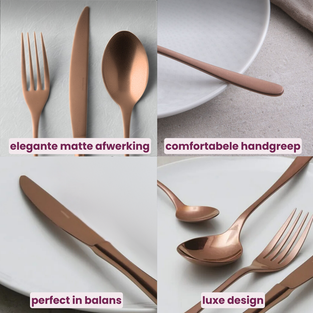 Sambonet Besteckset Taste Mirror - RVS - 4-teilig / 1 Person