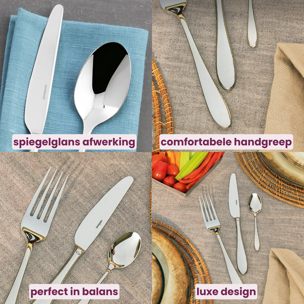 Sambonet Besteckset Velvet Edelstahl 36-teilig