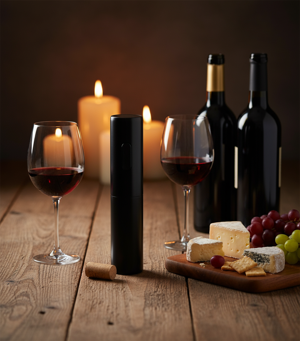 Cookinglife Elektrischer Korkenzieher Schwarz