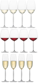 Schott Zwiesel Weingläser-Set Muse – 12-teilig – Rot- und Weißweingläser & Champagnergläser