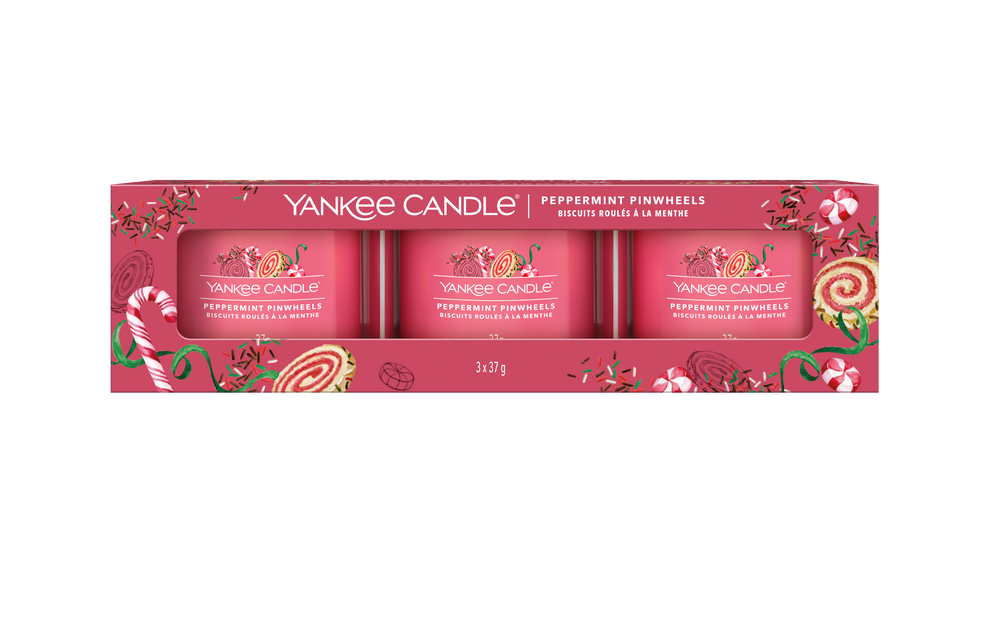 Yankee Candle Geschenkset Pfefferminz-Windräder - 3 Stück