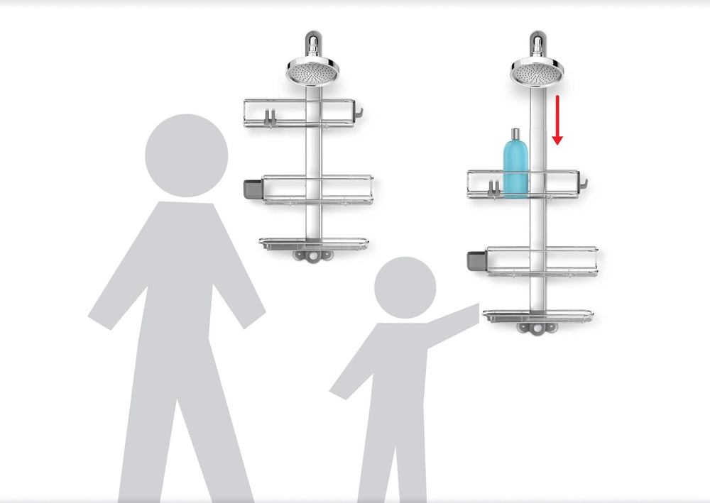 Simplehuman Duschregal – verstellbar – Dusch-Caddy – 70–100 cm