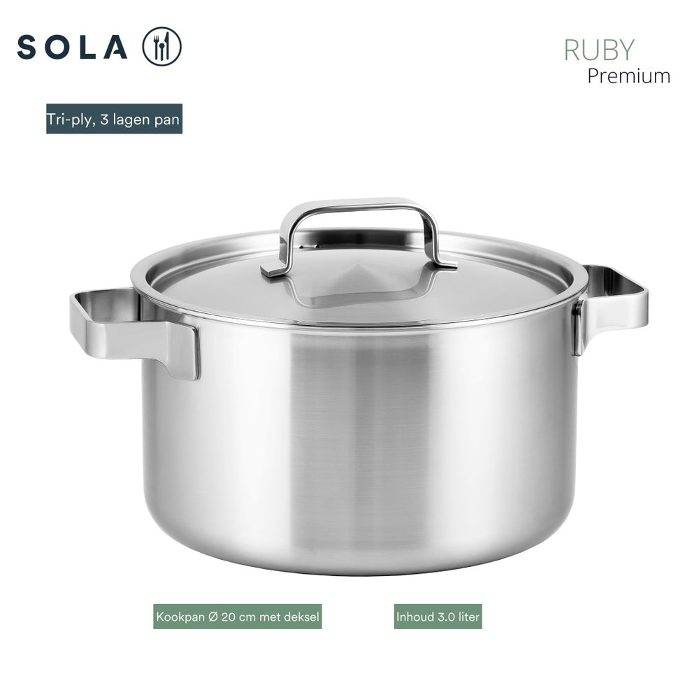 Sola Kochgeschirr-Set Ruby 4-teilig