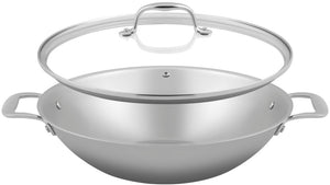 Sola Wokpfanne mit Deckel Green Cooking Ø 32 cm – ohne Antihaftbeschichtung – geeignet für alle Wärmequellen