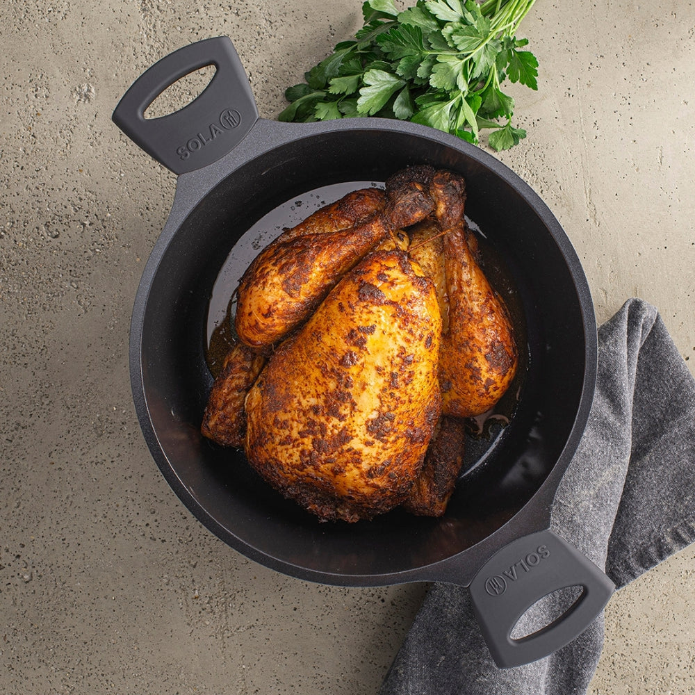 Sola Bräter mit Deckel Ceramic Deluxe - Induktionsgeeignet - Keramische Antihaftbeschichtung - ø 28 cm