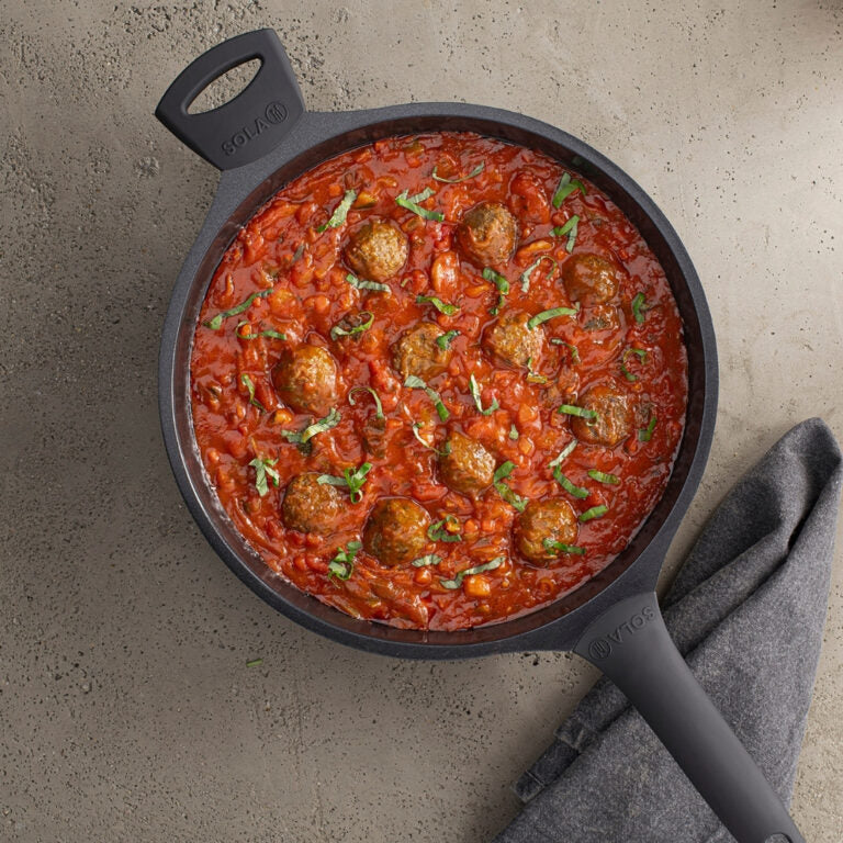 Sola Sautépfanne mit Deckel Ceramic Deluxe - Induktionsgeeignet - Keramische Antihaftbeschichtung - ø 28 cm