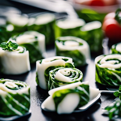 Spinat-Mozzarella-Röllchen