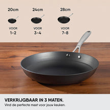 Stahl Cookware Bratpfanne Gusseisen Leicht – 24 cm – Auch für Induktion geeignet