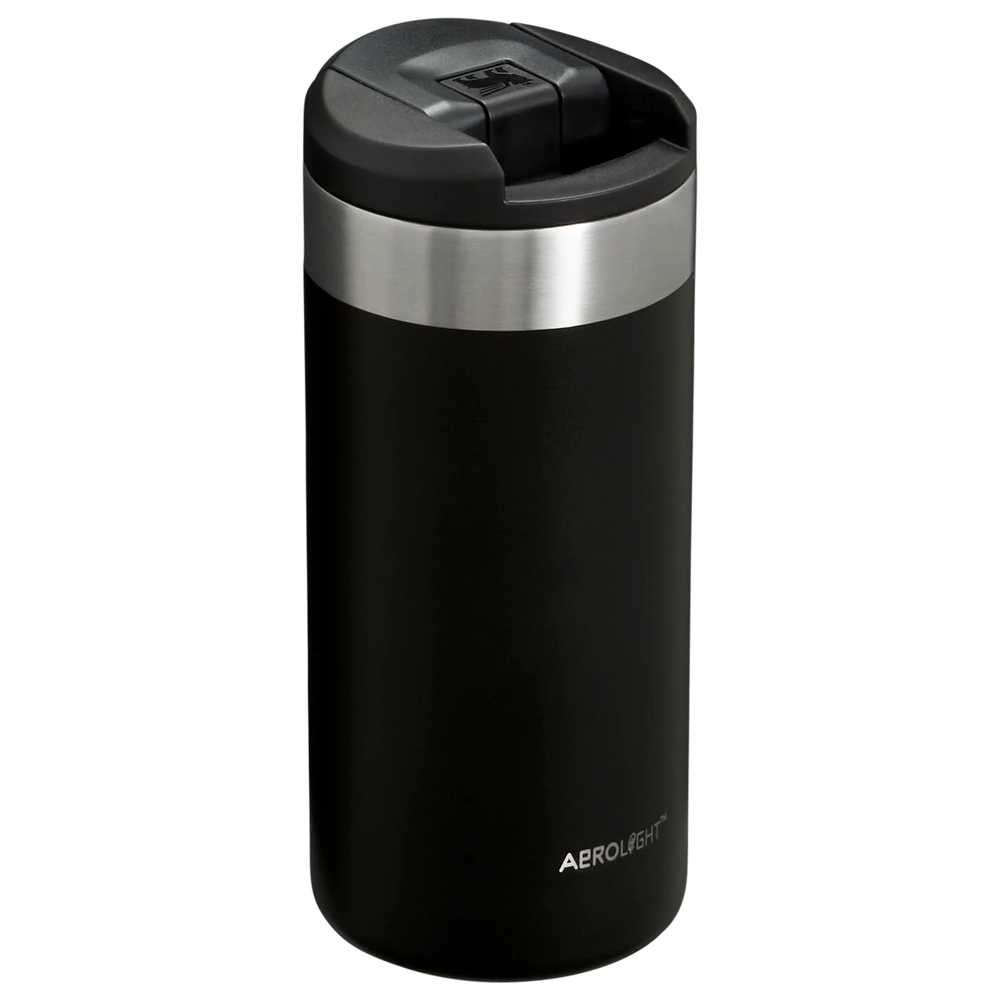 Stanley Thermosflasche / Thermobecher The AeroLight™ Transit Bottle Schwarz 2.0 - 350 ml