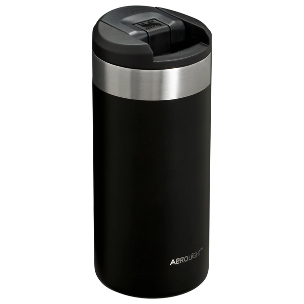 Stanley Thermosflasche / Thermobecher The AeroLight™ Transit Bottle Schwarz 2.0 - 350 ml