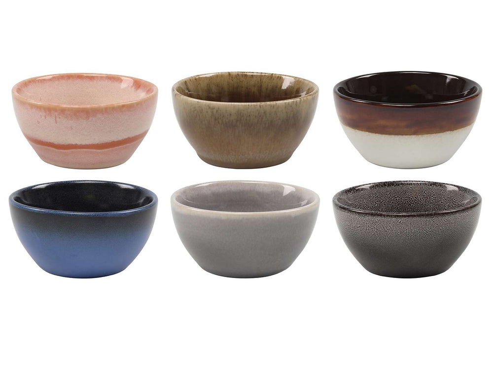 Studio Tavola Geschirrset Earth 24-teilig / 6 Personen - 6 Speiseteller, 6 Frühstücksteller, 6 Schalen und 6 kleine Schalen