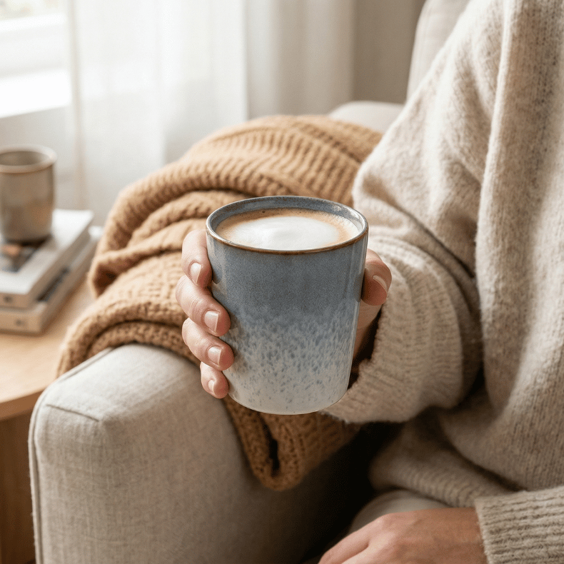 Studio Tavola Kaffeeset – Kaffeetassen & Cappuccino-Tassen – Wind – 12-teilig