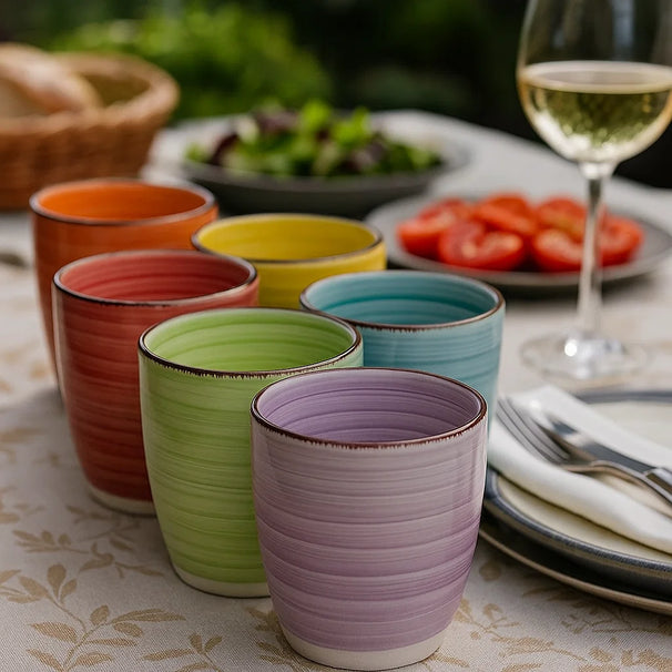 Becher Studio Tavola Sunny Summer - 350 ml - 6 stücke