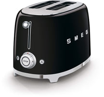 SMEG Toaster – 2 Schlitze – Schwarz – TSF01BLEU