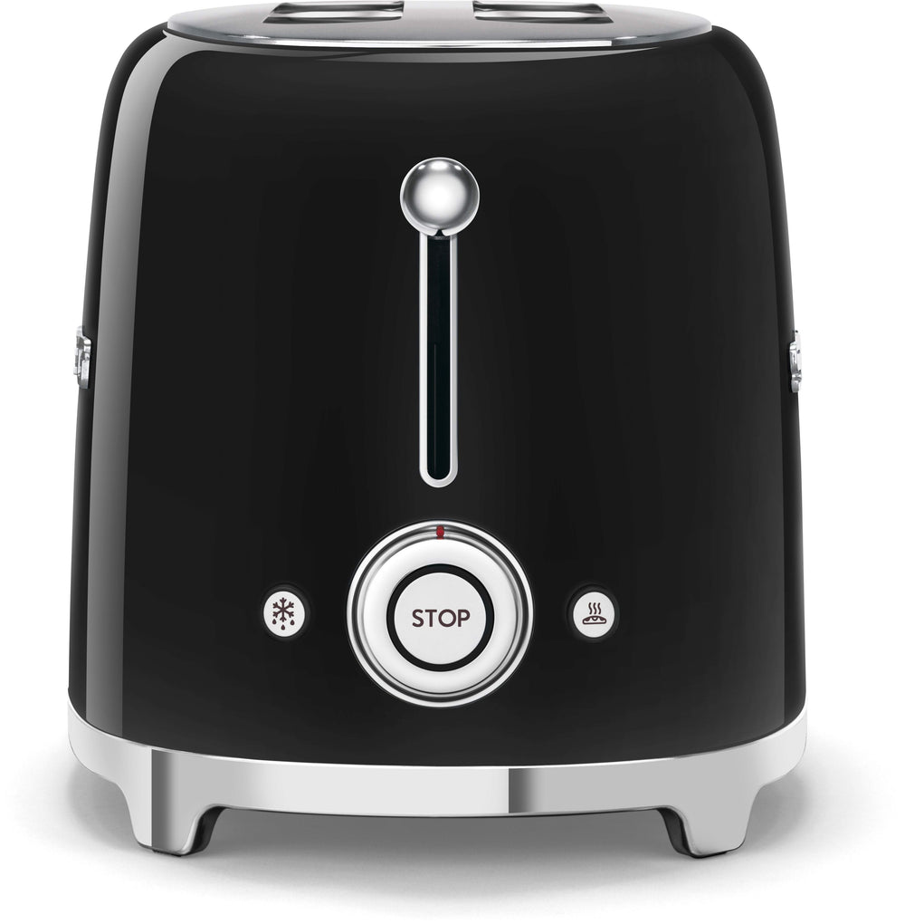 SMEG Toaster – 2 Schlitze – Schwarz – TSF01BLEU