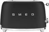 SMEG Toaster – 2 Schlitze – Mattschwarz – TSF01BLMEU