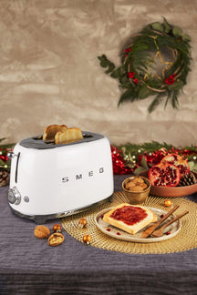 SMEG Toaster – 2 Schlitze – Weiß – TSF01WHEU