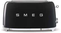 SMEG Toaster XL – 2 lange Schlitze – Schwarz – TSF02BLEU