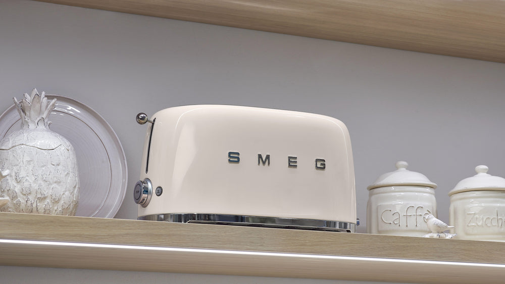 SMEG Toaster XL – 2 lange Schlitze – Creme – TSF02CREU