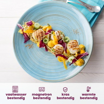 Cosy & Trendy Tiefe Teller Turbolino Blau ø 21 cm - 6 Stück