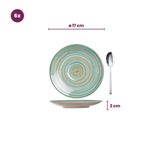 Cosy & Trendy Kaffeeteller Turbolino Blau ø 17 cm - 6 Stück