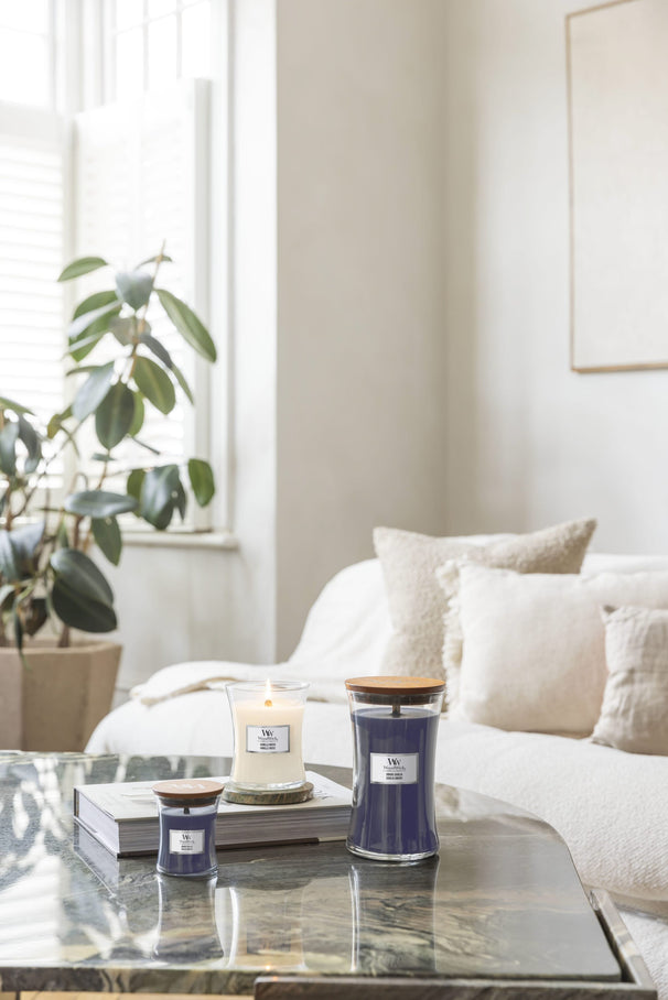 WoodWick Duftkerze Large Hinoki Dahlia - 18 cm / ø 10 cm