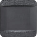 Villeroy & Boch Speiseteller Manufacture Rock - Schwarz - 28 x 28 cm