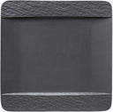 Villeroy & Boch Speiseteller Manufacture Rock - Schwarz - 28 x 28 cm