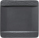 Villeroy & Boch Speiseteller Manufacture Rock - Schwarz - 28 x 28 cm